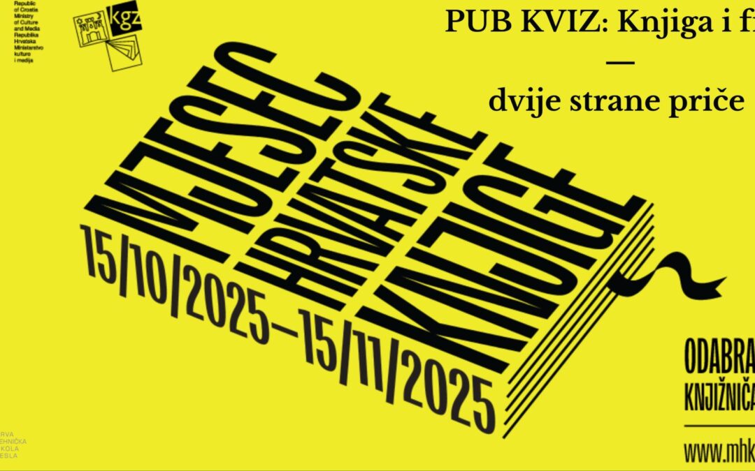 Pub Kviz: Knjiga i film — dvije strane priče